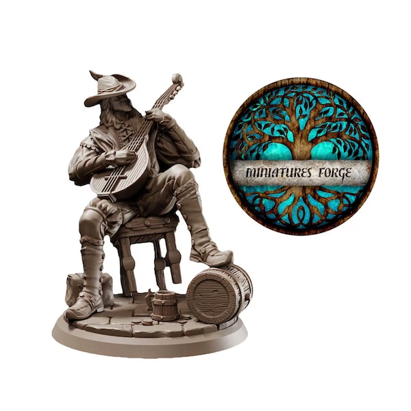 FoG Male bard miniature - | Dungeons and dragons mini |