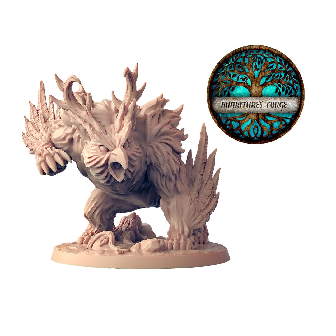 Epic Owlbeast Owlbear Miniature AG dungeons and Dragons Mini - Etsy