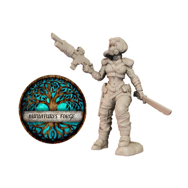 PaP Melizza Habiu miniature - | Dungeons and dragons mini | Sc-fi miniatures, Cyberpunk miniatures for painting