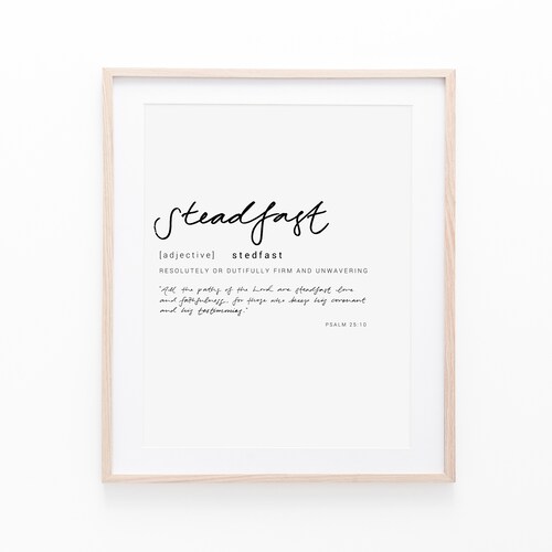 Holy Definition Art Print Bible Verse Art Print Christian Etsy