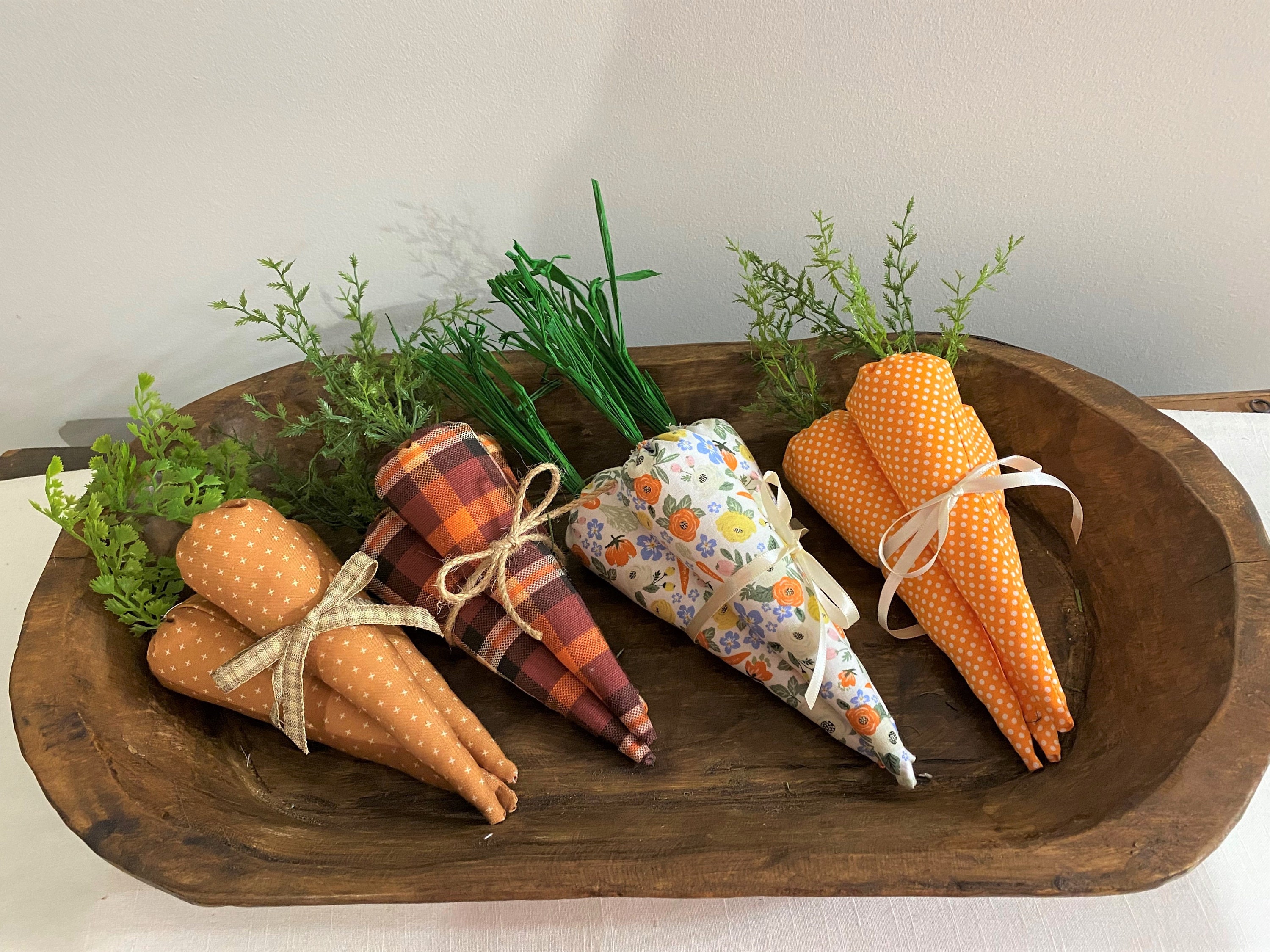 Easter Carrots, Handmade Fabric Carrots, Set of Easter Carrots, Fabri…