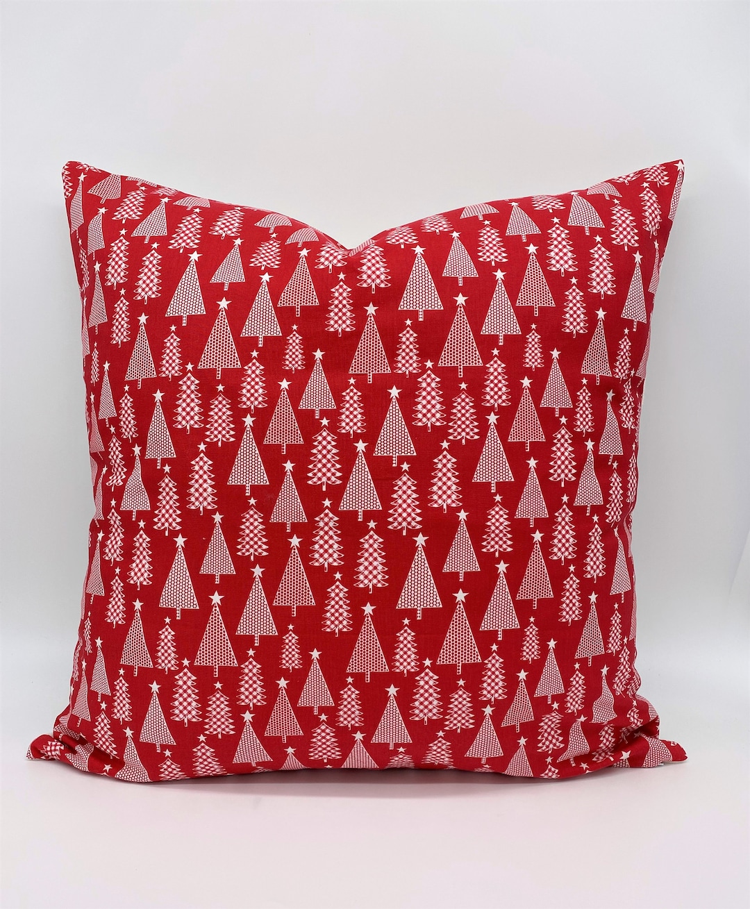 Redwhite Christmas Tree Pillow Cover Christmas Tree Pillow Cover 20X20 20x20 Pillow Cover Christmas