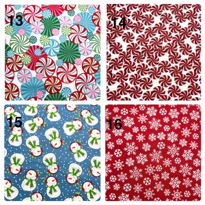 Reusable Christmas Fabric Gift Bag in several different patterns, Drawstring Holiday Wrap Santa Sacks, Jumbo size 2.75 feet tall image 6