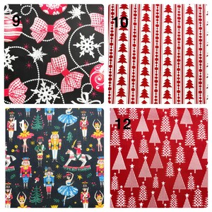 Reusable Christmas Fabric Gift Bag in several different patterns, Drawstring Holiday Wrap Santa Sacks, Jumbo size 2.75 feet tall image 5