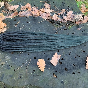 Black to gray Synthetic dreadlocks extensions