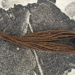 synthetic hair, solid dreadlocks, light brown dreadlocks
