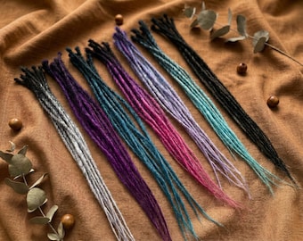 Custom color synthetic dreadlocks extensions, Double ended dreads