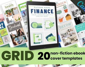 20 Non-Fiction Book Cover Canva Templates for Authors - GRID