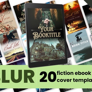 20 Fiction Book Cover Canva Templates for Authors - BLUR