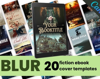 20 Fiction Book Cover Canva Templates for Authors - BLUR