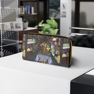 Cartera con cremallera de bibliotecario