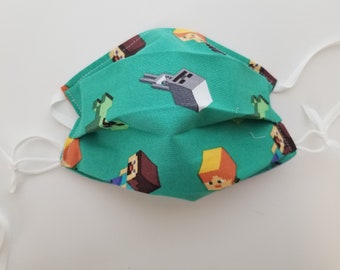 Minecraft Creeper Kids Minecraft Face Mask