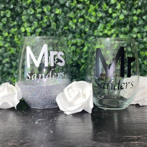 Custom Mr & Mrs Cup