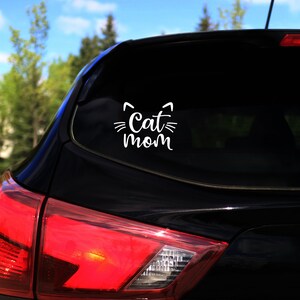 Cat Mom Car Decal
