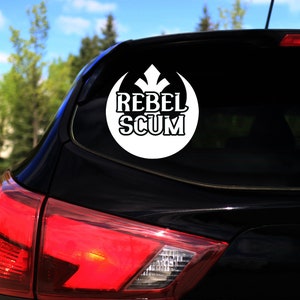 Star Wars Rebel Scum Logo Decal, Car Sticker, Gift for him, Gift for her