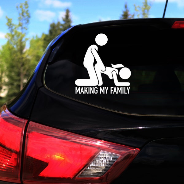 Making My Family Decal, Family Sticker, Family Car Decal