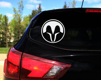 Decalcomania del gufo notturno di Bo-Katan, adesivo mandaloriano di Bo-Katan Kryze