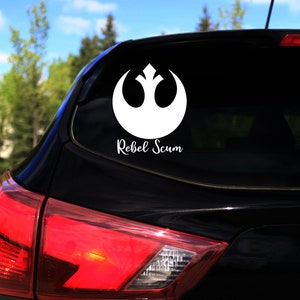 Star Wars Rebel Scum Logo Decal, Car Sticker, Gift for him, Gift for her