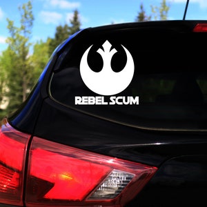 Star Wars Rebel Scum Logo Decal, Car Sticker, Gift for him, Gift for her