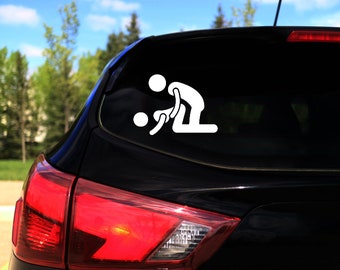 Naklejka na ścianę Doggy Style Stickman
