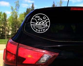 Ronde sticker Star Wars Hoth