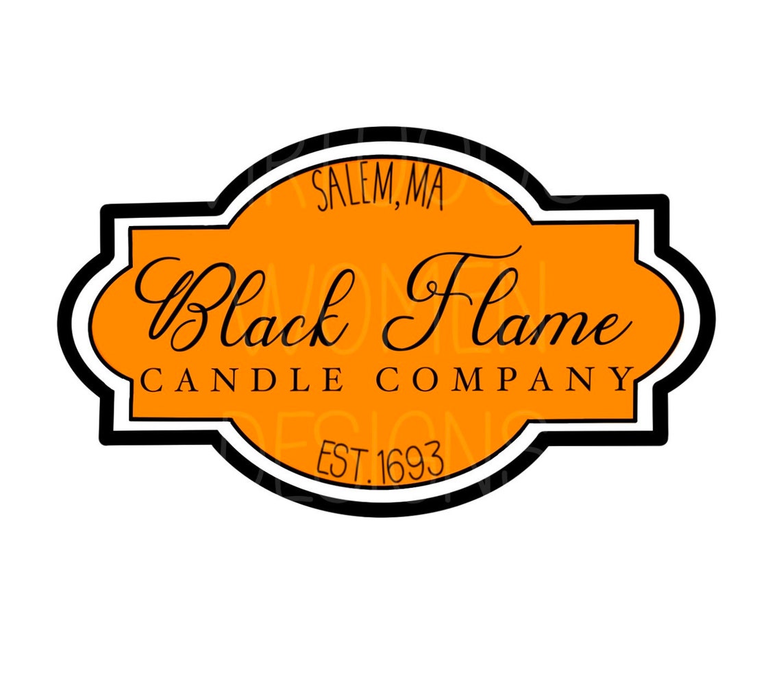 Black Flame Candle Company PNG FILE Etsy