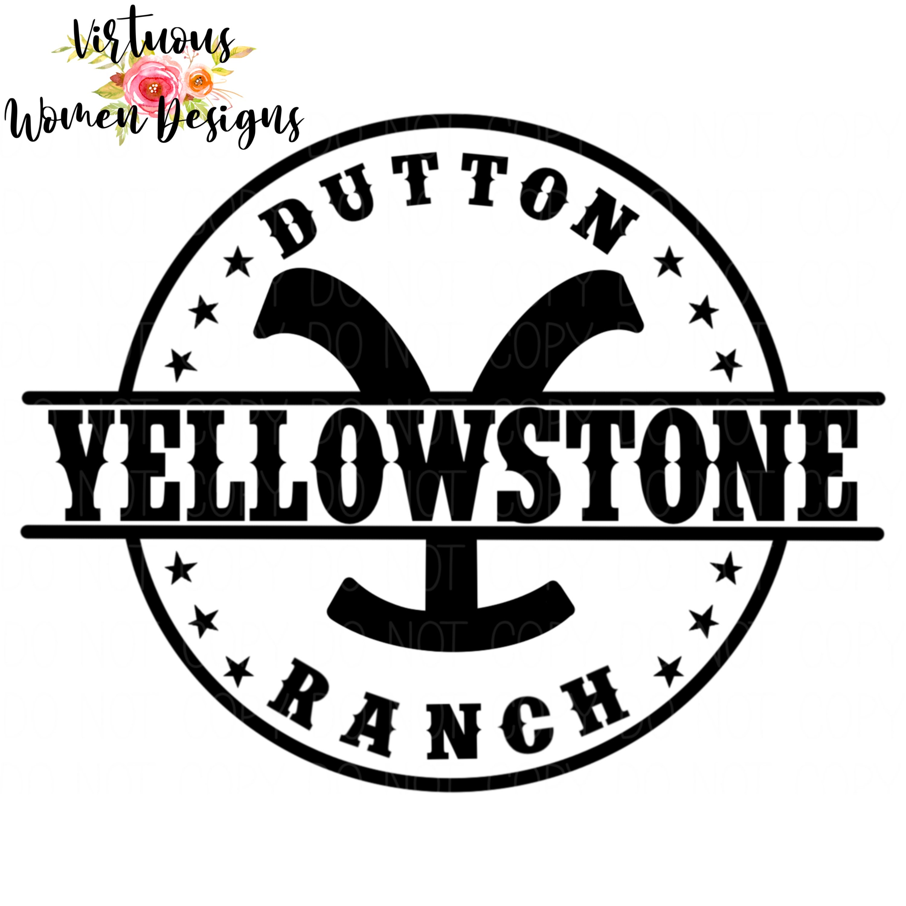 Yellowstone Dutton Ranch PNG FILE | Etsy