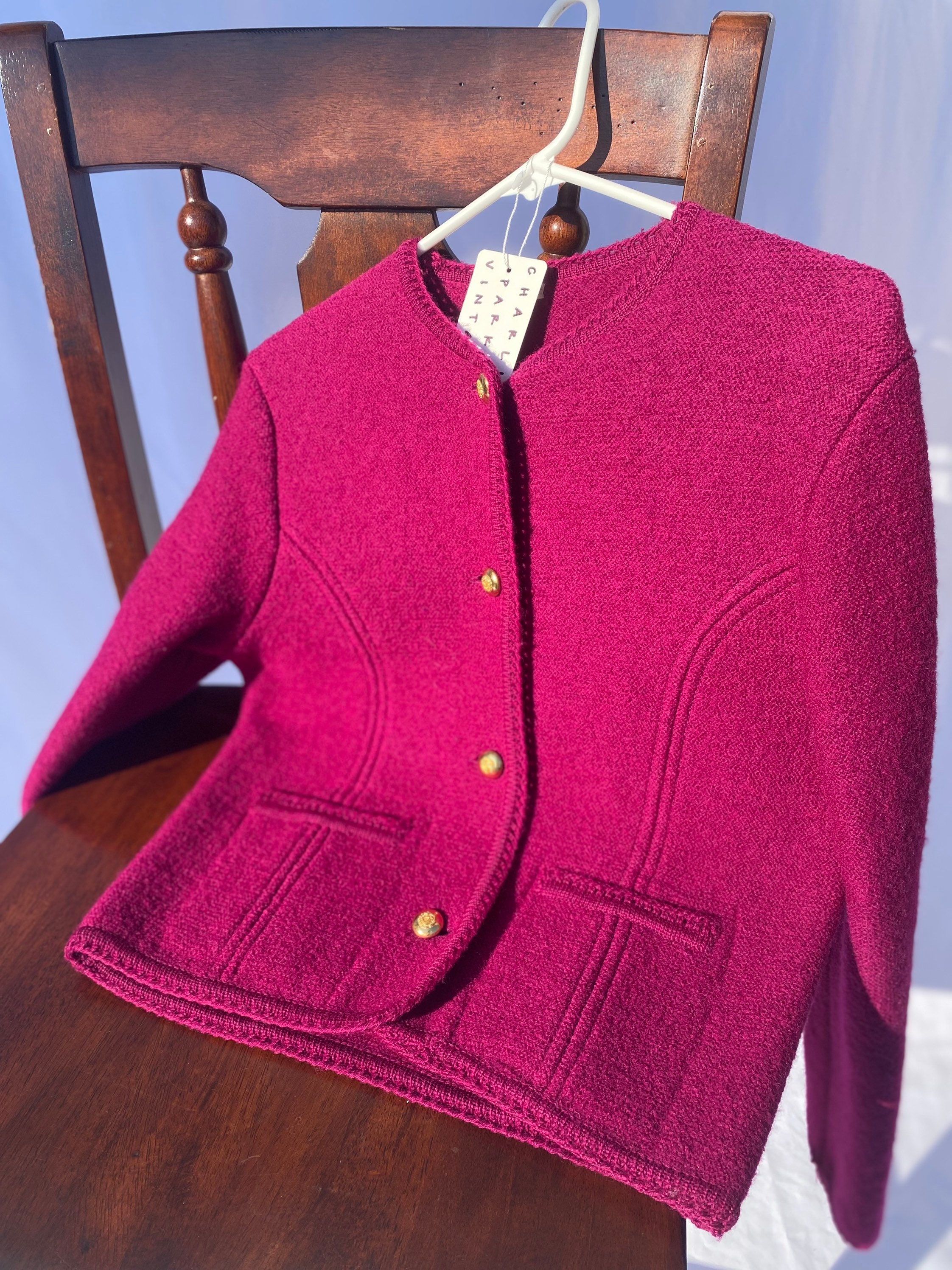 Fuchsia Cardigan Etsy Singapore