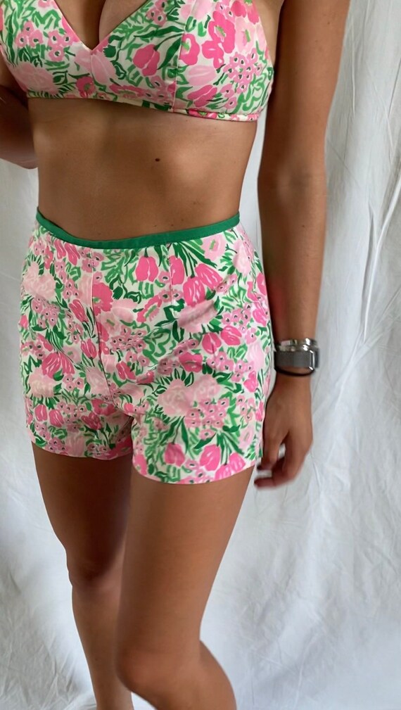 S // 1960s Sea Waves Swimsuit