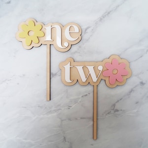 First birthday cake topper | Second birthday cake topper | Personalised daisy birthday cake topper | 1st birthday cake topper | 2nd birthday