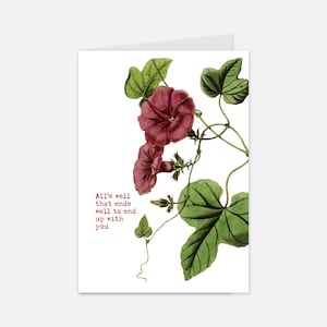 TS Romantique Floral Carte de vœux