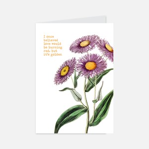 TS Romantique Floral Carte de vœux