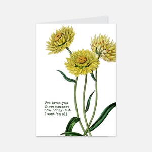 TS Romantique Floral Carte de vœux