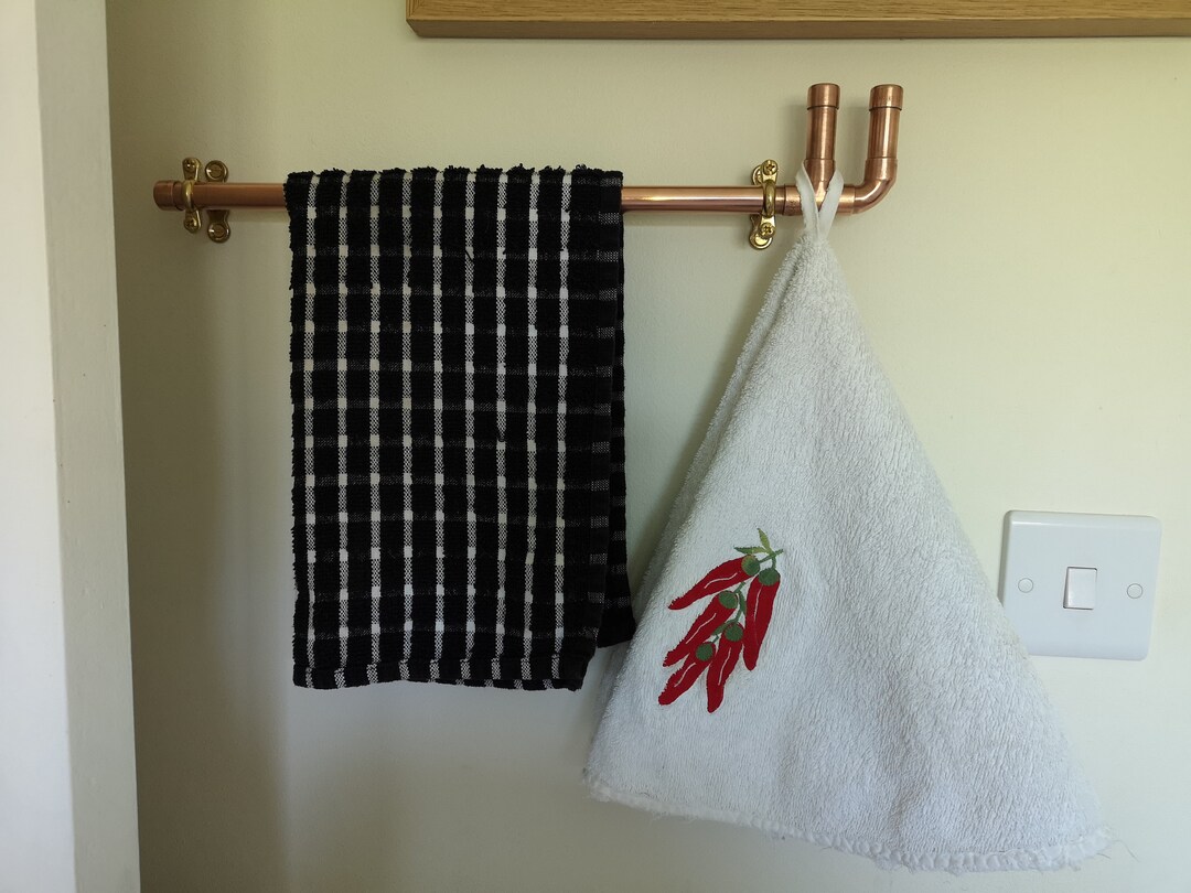 Copper Pipe Towel Rail Etsy