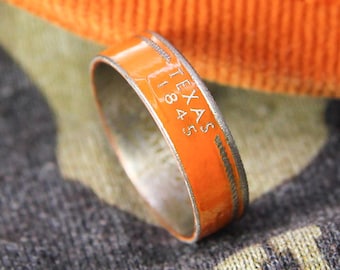 UT Ring, Coin Ring, Texas Ring, Texas Wear, Texas, UT Wear, UT Jewelry, Texas Jewelry, Longhorns Jewelry, Longhorns Gift, ut Gift, Longhorn
