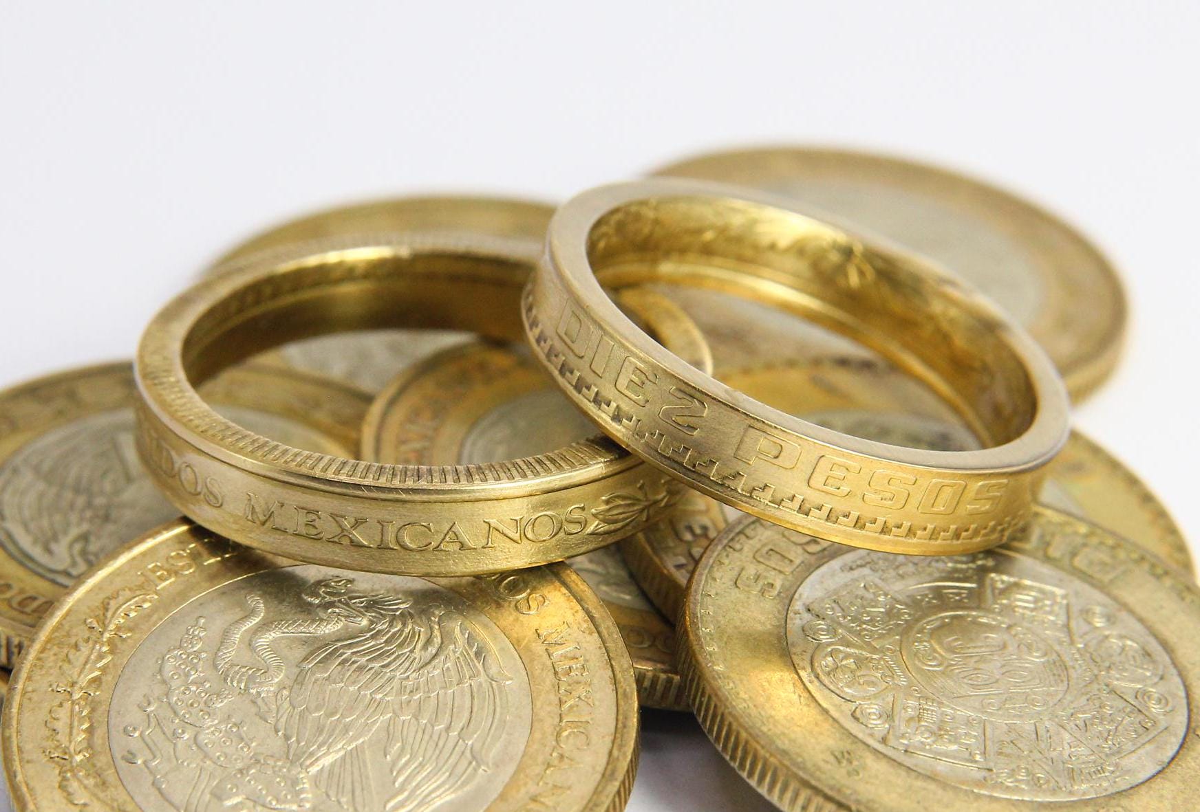 Mexican Gold Coin Ring
