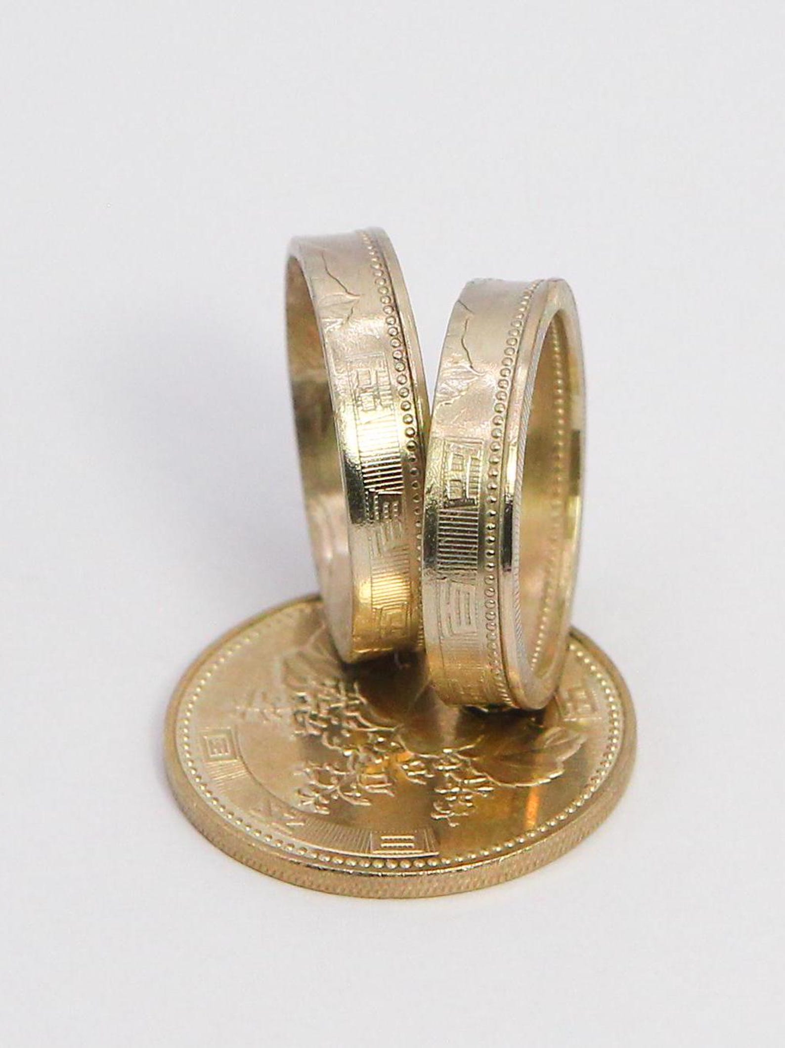 500 Yen Coin Ring, Japanese 500 Yen, Coin Ring, Japanese Ring, Japanese ...
