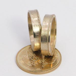 500 Yen Coin Ring, Japanese 500 Yen, Coin Ring, Japanese Ring, Japanese Coins, Anime, Promise Ring, Anime Jewelry, 500 Yen, Yen Ring, Yen