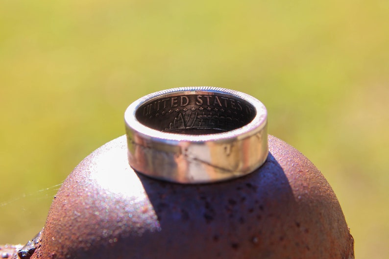 Kennedy Half Dollar, Clad, Half Dollar, Coin Ring, Polished Kennedy Half Dollars, United States Half Dollar Coin Ring, Liberty image 7