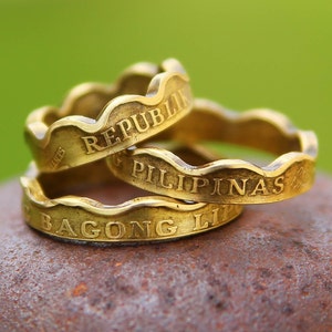 Philippines Coin Ring, Republika NG Pilipinas, Coin Ring, Philippines 5 Sentimos, Philippino Gift, Filipino Gift, Promise Ring, Stackable