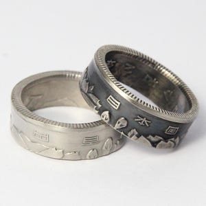 100 Yen Coin Ring, Japanese Coin Ring, Japanese Coins, 100 Yen, Anime, Kanji, Promise Ring, Japanese Jewelry, Souvenir, Japanese Gift, Ring