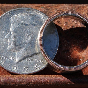 Kennedy Half Dollar, Clad, Half Dollar, Coin Ring, Polished Kennedy Half Dollars, United States Half Dollar Coin Ring, Liberty image 8