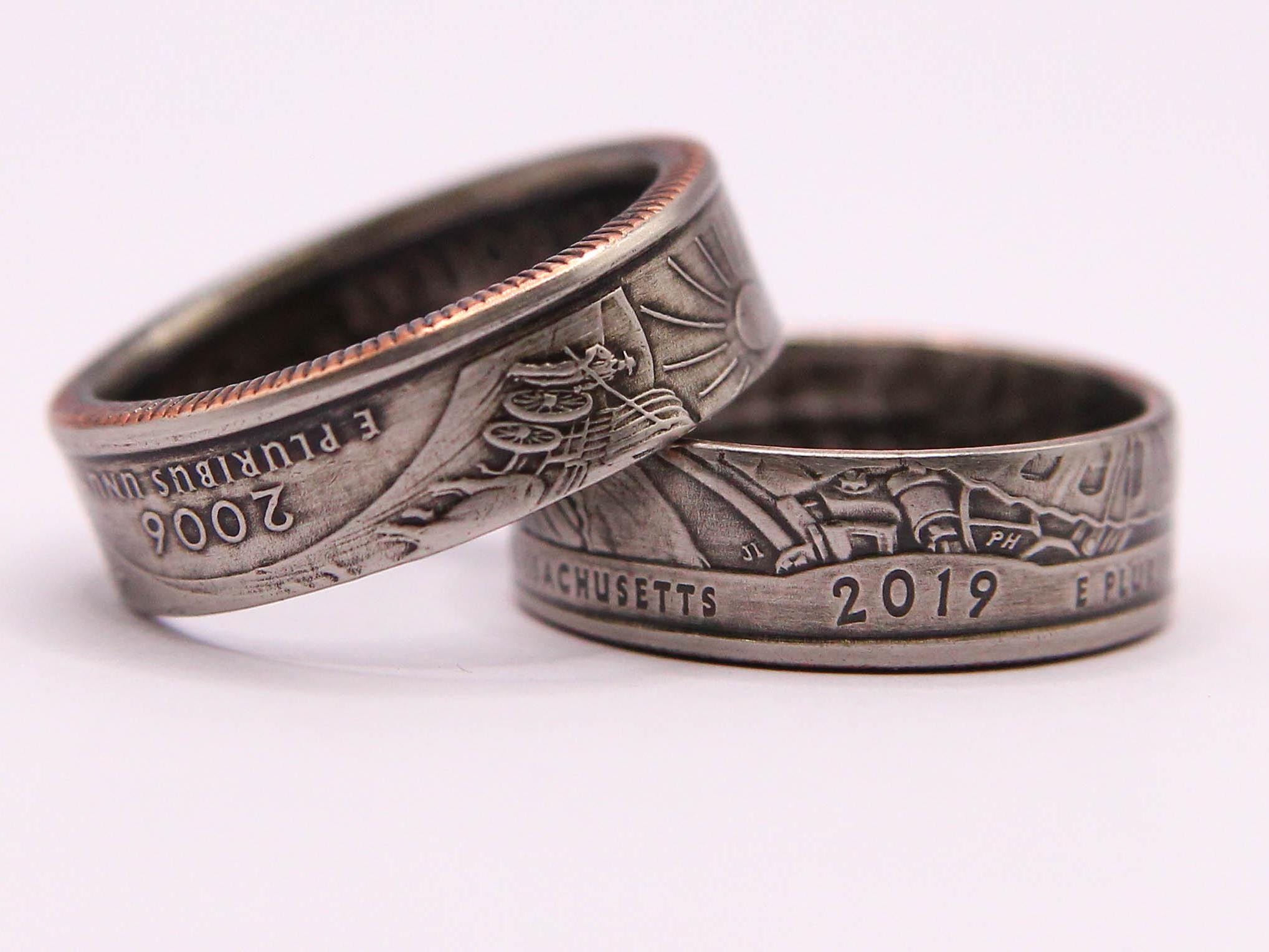 State Coin Rings State Quarter Coin Rings, Quarter Dollars, State Quarters, Coin Ring ...
