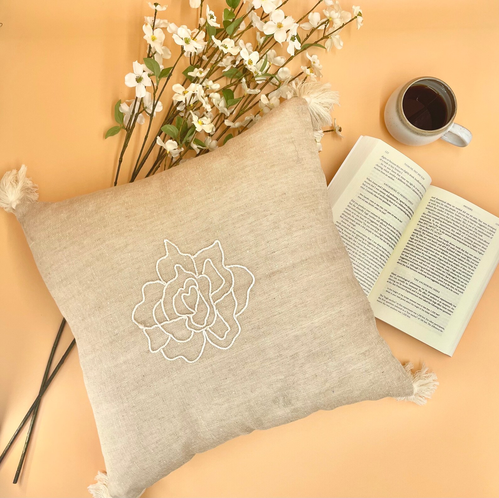 Jute Decorative Throw Pillow Etsy