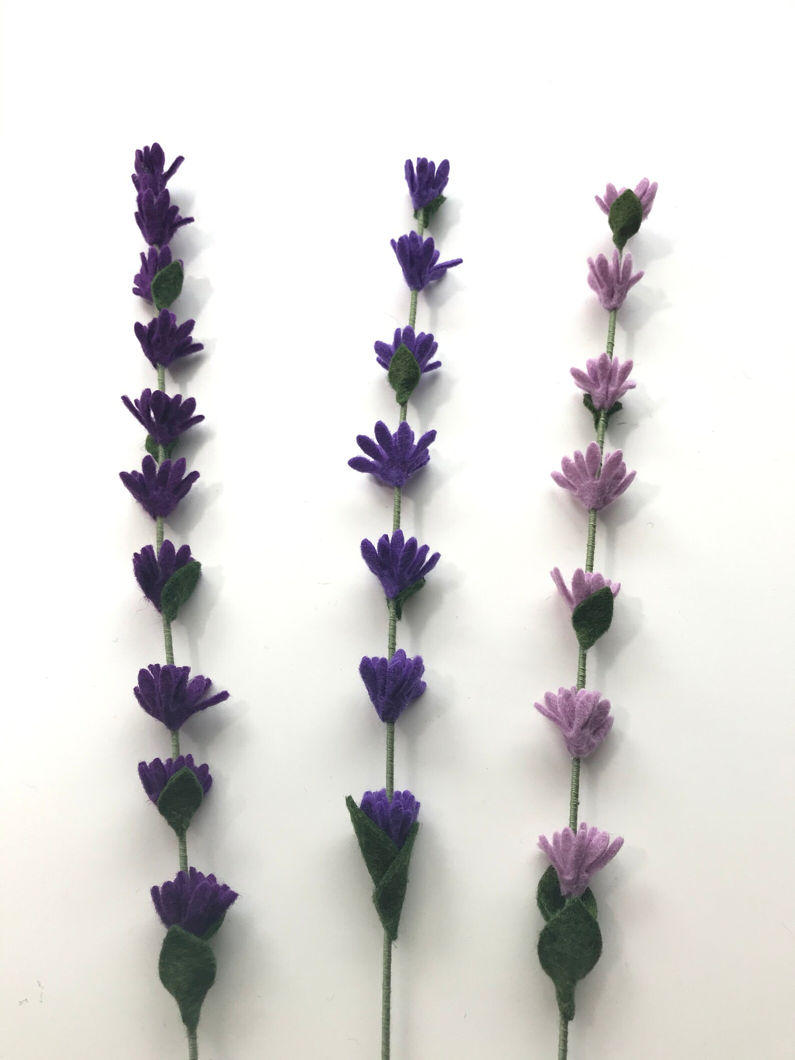 Lavender Flower single felt lavender spring flowers felt Etsy