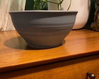 Matte blue/grey deep bowl