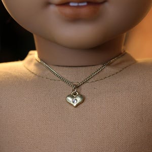 18 Inch Doll Teensy Tiny Heart Necklace