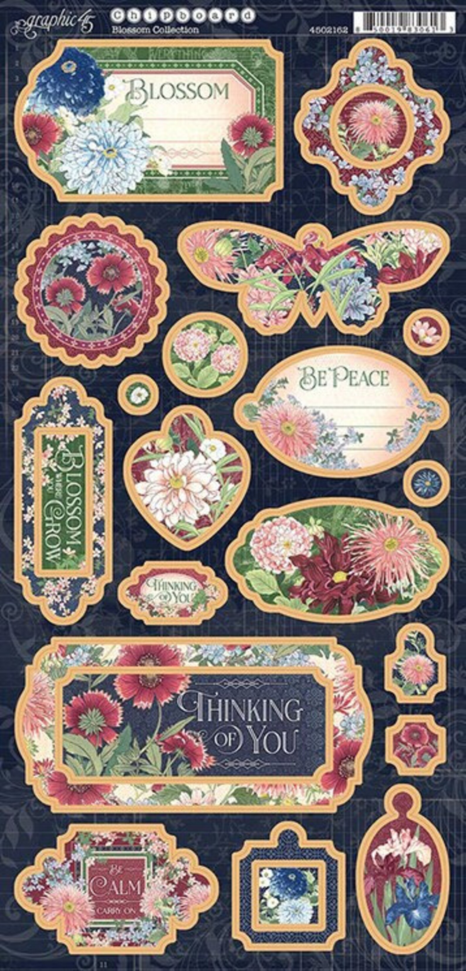 Graphic 45 - Flower Market - Decorative Chipboard | Scrapncreate