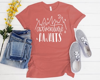 Adventure Awaits SVG// cutting file // SVG //PNG // Hand Drawn