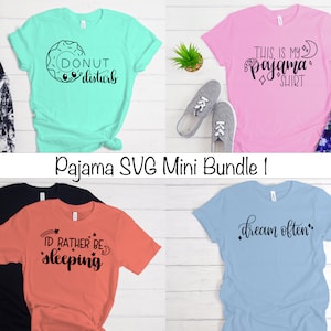 Pajama SVG Mini Bundle 1, Svg Files, Png Files, Svg File Bundle, Pajama ...